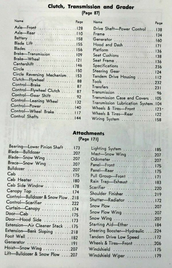 Parts Manual For Caterpillar 12 Motor Road Grader Catalog Book Assembly Cat - Image 3