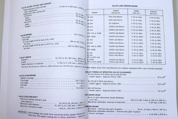 International D-414 Dt-414 Diesel Engines Service Parts Manual Set 6 Cylinder Ih - Image 7