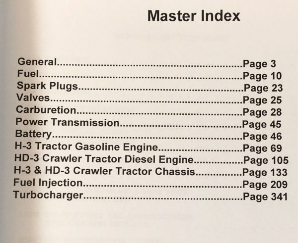 Allis Chalmers H-3 Hd-3 Crawler Tractor Service Repair Shop Manual H3 Hd3 - Image 2