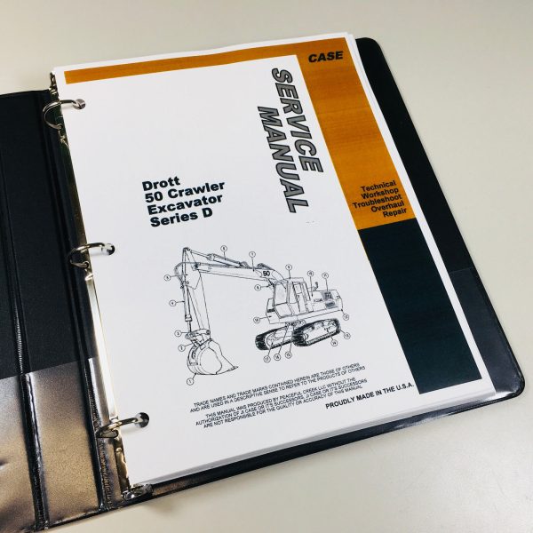 Case Drott 50D Crawler Excavator Service Technical Repair Manual 50 Series D - Image 2