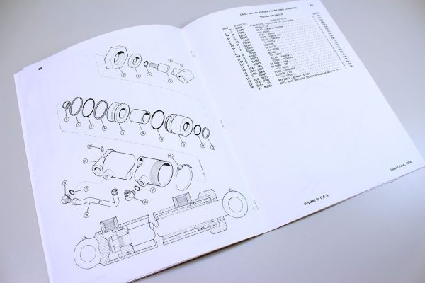 J I Case Model 70 Series Front End Loader Parts Catalog Manual No. A889 - Image 5