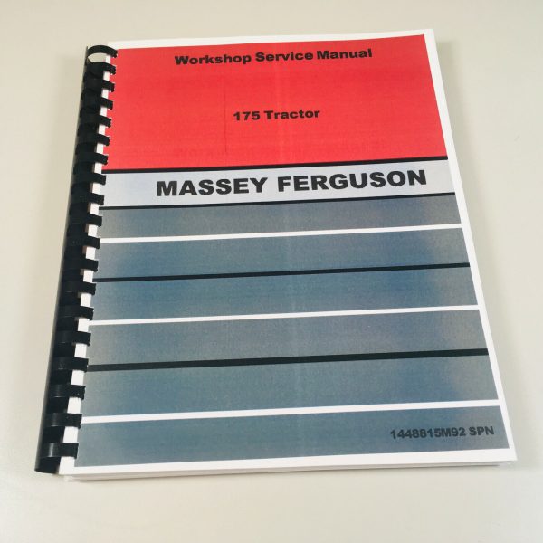 Massey Ferguson Mf 175 Tractor Service Repair Manual Workshop Shop Book Mf175