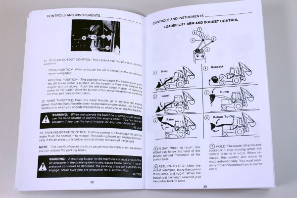 J I Case 780C Loader Backhoe Operators Owners Manual Controls Maintenance 9-9720 - Image 5