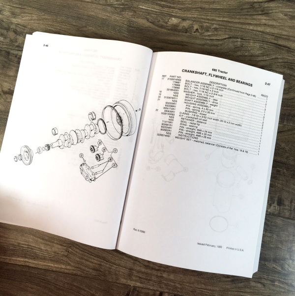 CaseIH 685 Tractor Parts Manual Catalog Book Assembly Schematic Exploded Views - Image 4