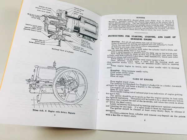 International Harvester Titan Kerosene Engine Operators Manual Parts Catalog - Image 2