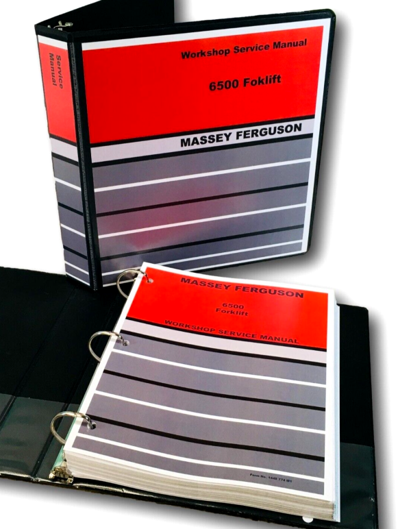 Massey Ferguson 6500 Forklift Service Manual Repair Shop Technical Book Binder