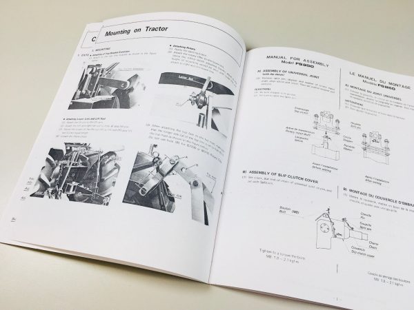 Kubota Fs850 Rotary Tiller Operators Owners Manual Maintenance - Image 4