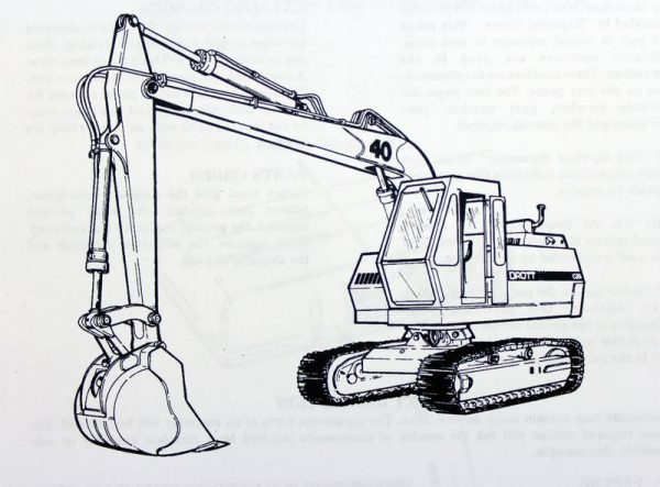 Case Drott 40D Crawler Excavator Service Repair Manual Parts Catalog Shop Set - Image 2