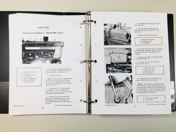 International 1468 Tractor Service Parts Manual Dv-550 Engine Chassis Overhaul - Image 6