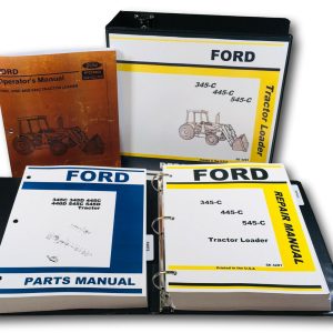 Ford 345C 445C 545C Tractor Loader Service Parts Operators Manual Shop Repair
