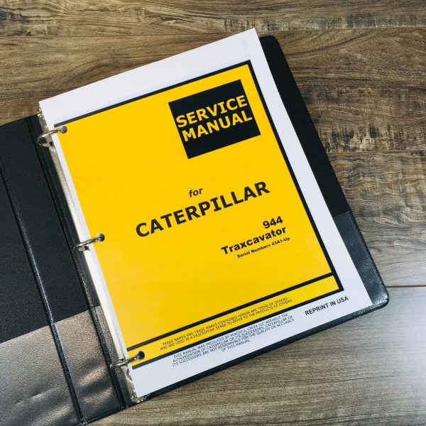 Caterpillar 944 Traxcavator Service Manual Repair Shop Technical S/N 43A1-Up - Image 3