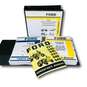 Ford 340 445 Tractor Service Parts Operators Manual Owners Repair Set Shop Book