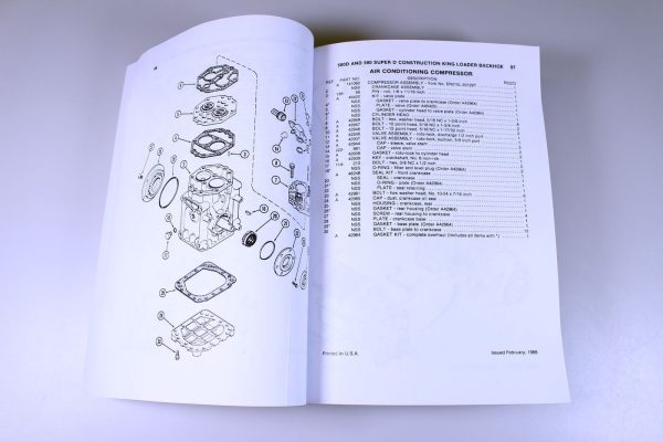 Case 580D Super D Loader Backhoe Parts Manual Catalog Assembly Exploded Views - Image 4