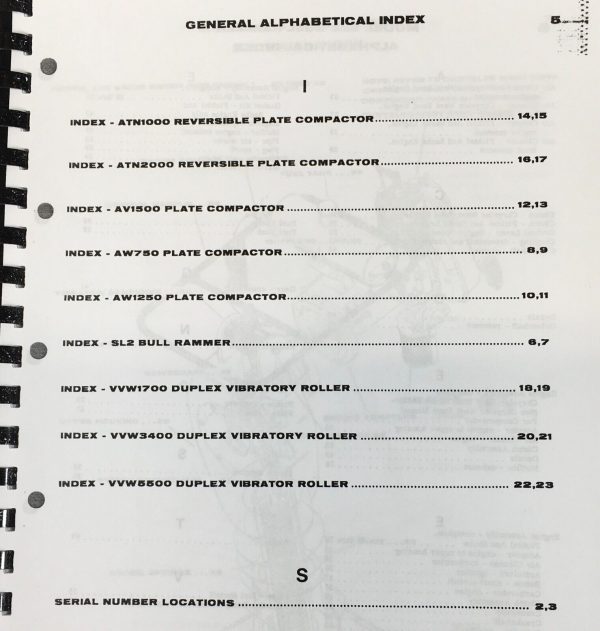 Case Vibromax SL2 AW750 ATN1000 AW1250 AV1500 Compactors Parts Manual Catalog - Image 2