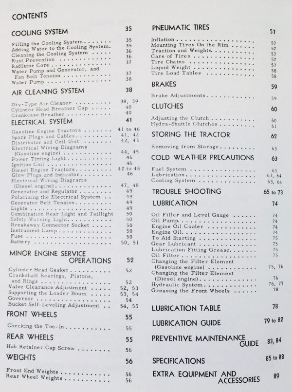 International Harvester 3616 Loader Tractor Operators Owners Manual - Image 3