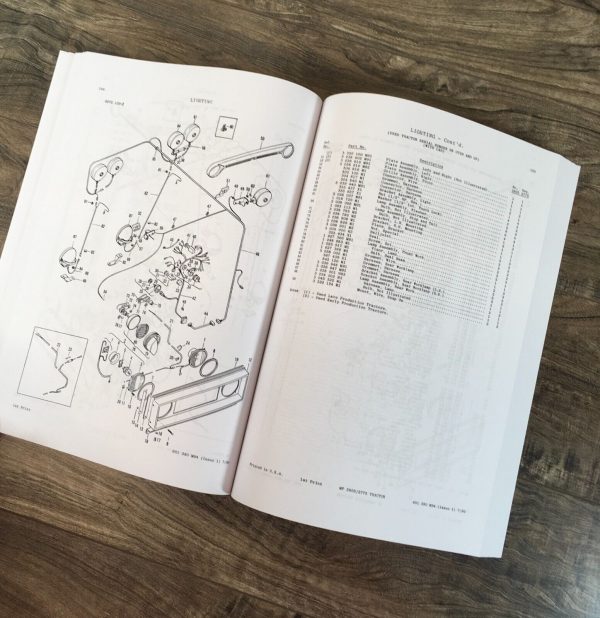 Massey Ferguson 2775 2805 Tractor Parts Manual Catalog Book Assembly Schematics - Image 4