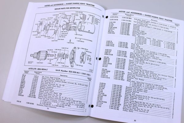 Massey Harris Pony Tractor Parts Catalog Repair List Manual Motor Accessories - Image 9