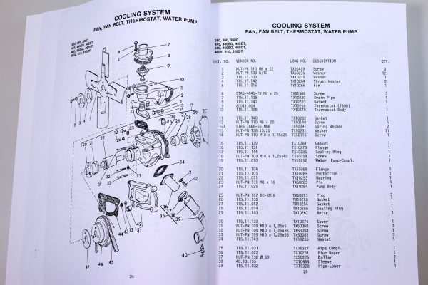 Long 350 360C 445 445Sd Tractor Parts Catalog Manual Book Exploded Views Numbers - Image 7