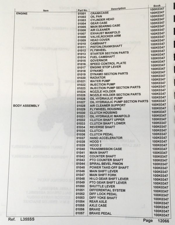 Kubota L355Ss Shuttle Shift Tractor Service Manual Set Parts Catalog Repair 4Wd - Image 4