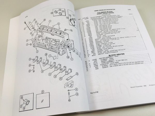 Case 1080B Crawler Excavator Parts Catalog Operators Manual Set Owners Assembly - Image 9