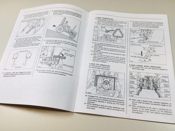 Kubota B8200Hst-D 4Wd Tractor Operators Owners Manual Maintenance - Image 3