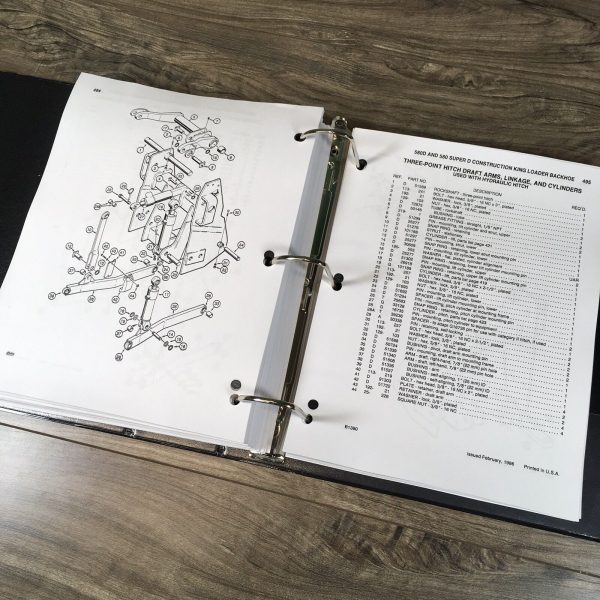 Case 580D Tractor Loader Backhoe Parts Manual Catalog Book Schematics Assembly - Image 10