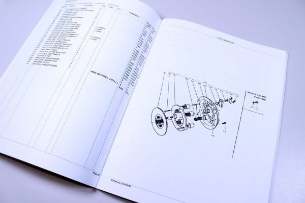 Kubota B5100E-P Tractor Parts Assembly Manual Catalog Exploded Views Numbers - Image 3