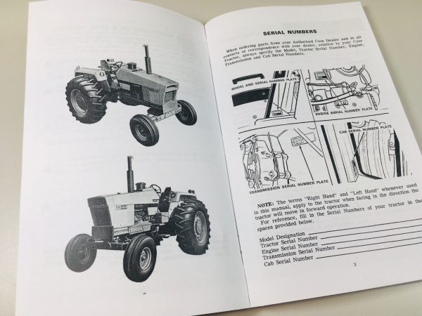 Case 1175 Tractor Operators Owners Manual Maintenance Book Lubrication More - Image 2