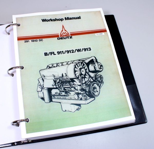 Case 170B Crawler Excavator Service Manual Shop Book Deutz Bfl 911 912 W 913 - Image 5