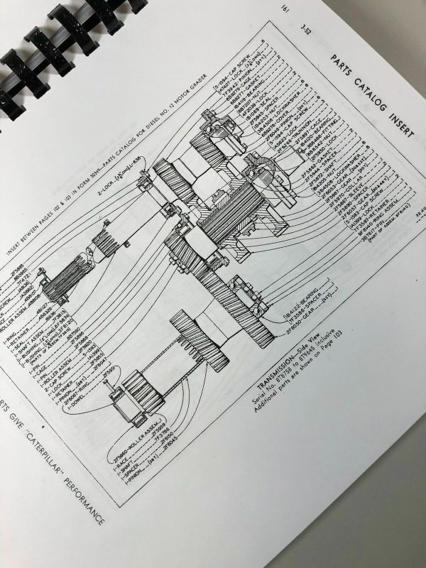 Parts Manual For Caterpillar 12 Motor Road Grader Catalog Book Assembly Cat - Image 7