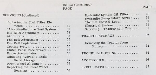 Massey Ferguson Mf 1150 Tractor Operators Owners Manual Maintenance Adjustments - Image 4