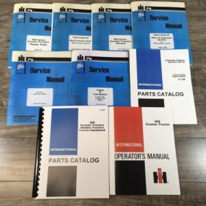 International 500 Crawler Tractor Service Parts Operators Manual Set Repair C146