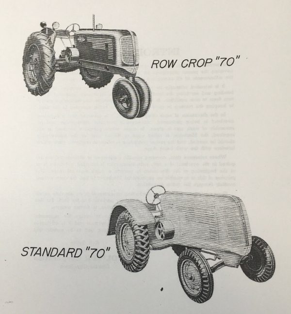 Oliver 70 Tractor Service Manual Repair Shop Technical Workshop Book Overhaul - Image 2