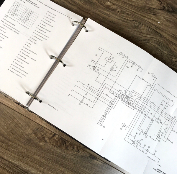 Ford 420 515 Tractor 735 Loader 765 Backhoe Service Parts Operators Manual Set - Image 10