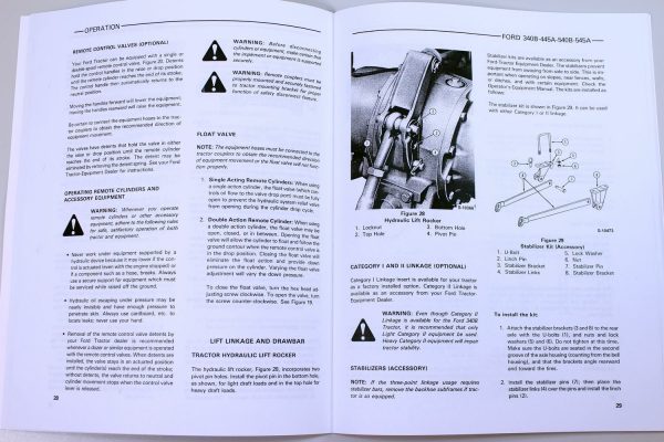 Ford 445A 545A Tractor Loader Backhoes Parts Operators Manual Owners Catalog Set - Image 9