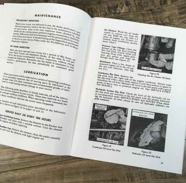 Ford 700 900 Series Tractor Operators Manual Owners Book Maintenance - Image 9