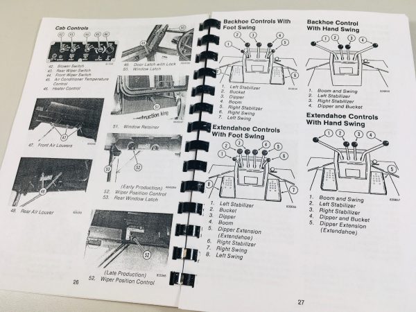 Case 580E 580Se 580 Super E Tractor Loader Backhoe Owners Operators Manual Book - Image 4