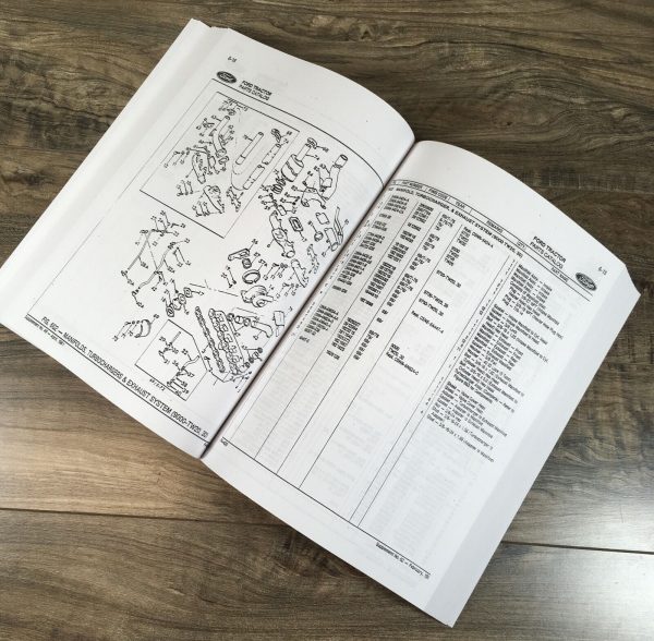 Ford 8000 8200 8400 8600 8700 Tractor Parts Manual Catalog Book Assembly - Image 4