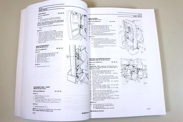 Massey Ferguson MF 200 Series MF 270 283 Tractor Service Manual Repair Workshop - Image 11