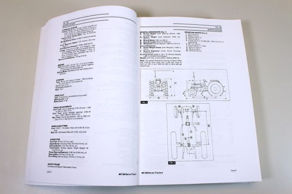 Massey Ferguson Mf 240 Tractor Service Repair Manual Parts Catalog Shop Set Book - Image 4