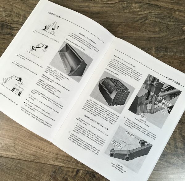 Ford 650 Tractor Loader Backhoe Operators Manual Owners Book Maintenance - Image 8