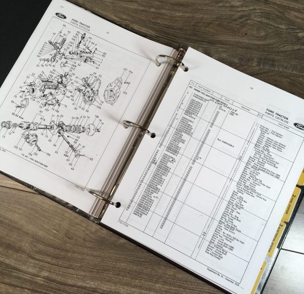 Ford 7500 Tractor Loader Backhoe Service Parts Operators Manual Owners Set - Image 10