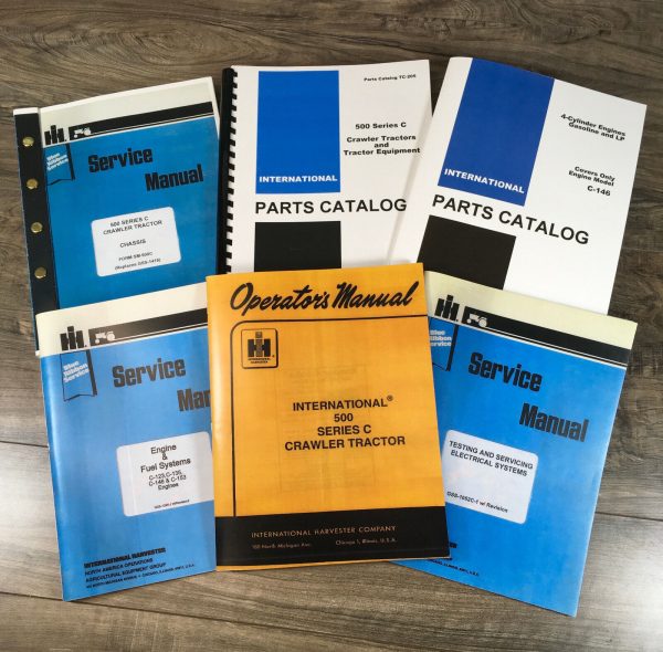 International Ih 500C Gas Crawler Tractor Service Repair Parts Operators Manual