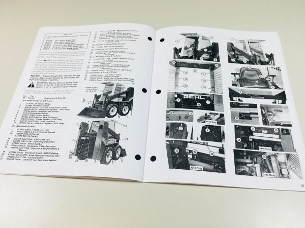 Gehl Hl 3310 3410 Sl3310 Sl3410 Skid Loader Skid Steer Owner Operators Manual - Image 6