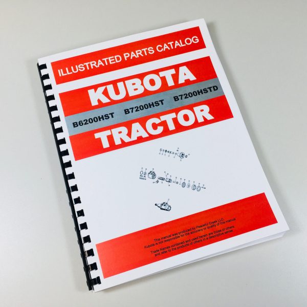 Kubota B6200Hst B7200Hst B7200Hste B7200Hstd Tractor Parts Manual Catalog