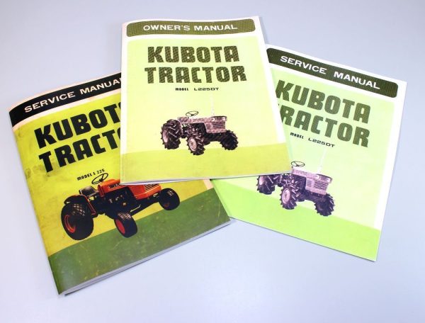 Kubota L225Dt L2000Dt Diesel Tractor Operators Owners/Parts Service Manual