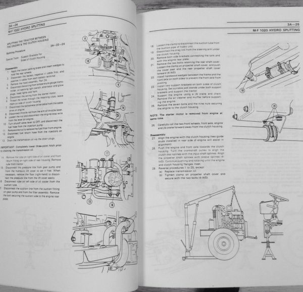 Massey Ferguson 1020 Hydrostatic Tractor Service Parts Manual Repair Catalog Set - Image 9