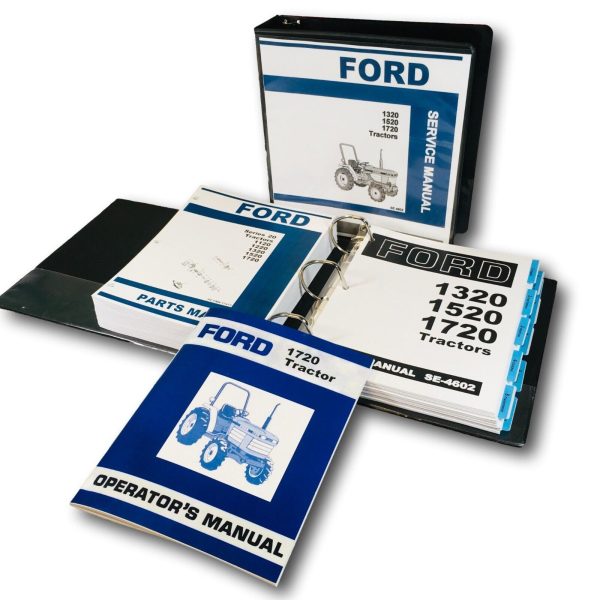 Ford 1720 Tractor Service Parts Operators Manual Owners Repair Shop Set Binder