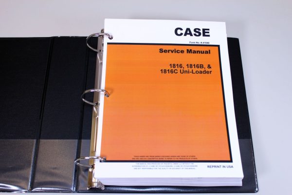 Case 1816 1816B 1816C Uni-Loaders Service Technical Manual Repair Shop In Binder - Image 2