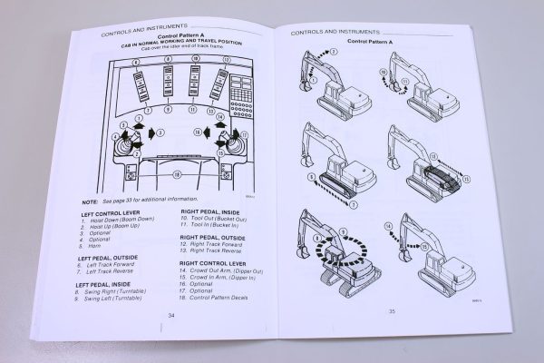 J I Case 125B Excavator Operators Owners Manual Track Operation Maintenance - Image 5